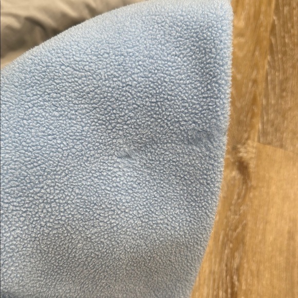 The North Face Size XL Gray and Baby Blue Teddy Bear Fleece Jacket Zip Up - Picture 10 of 14